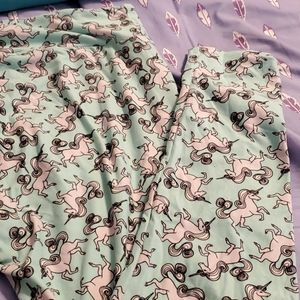 Lularoe TC Unicorn  leggings like new